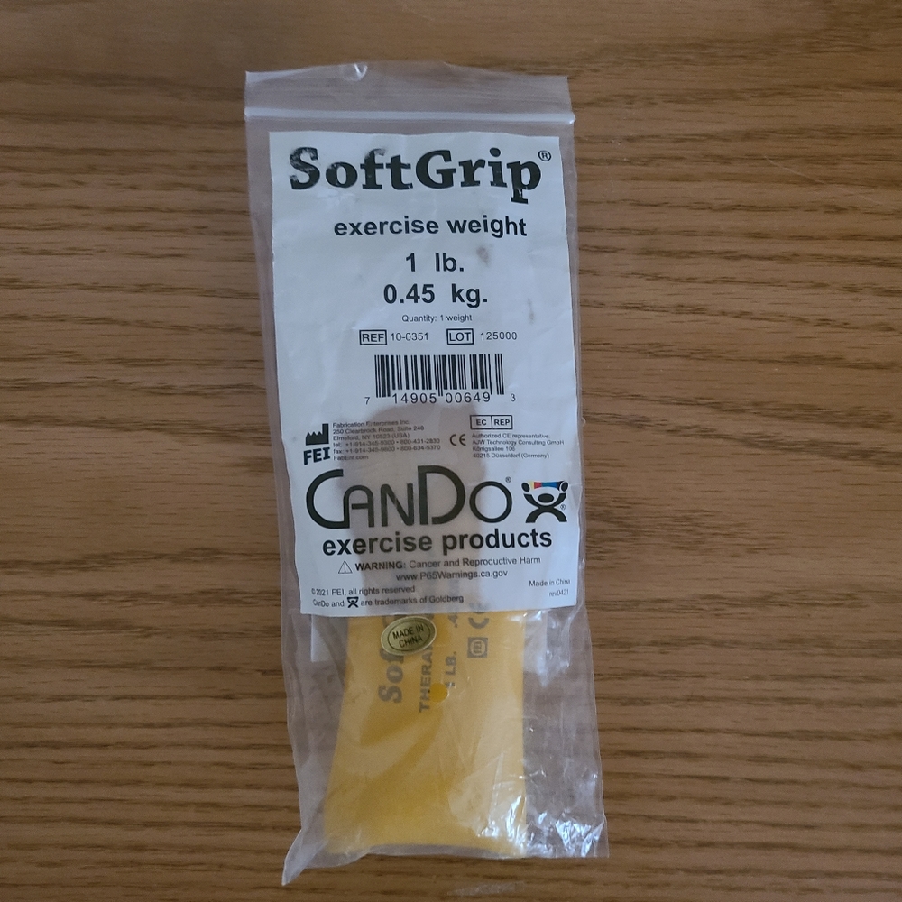 Soft Grip 1 LB Therapy Weight